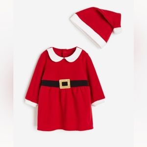 Matching Santa hat and dress